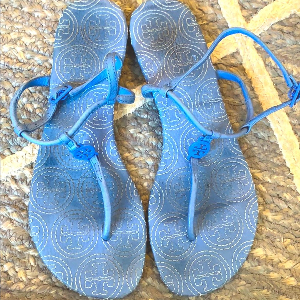 Blue Tory Burch Sandals